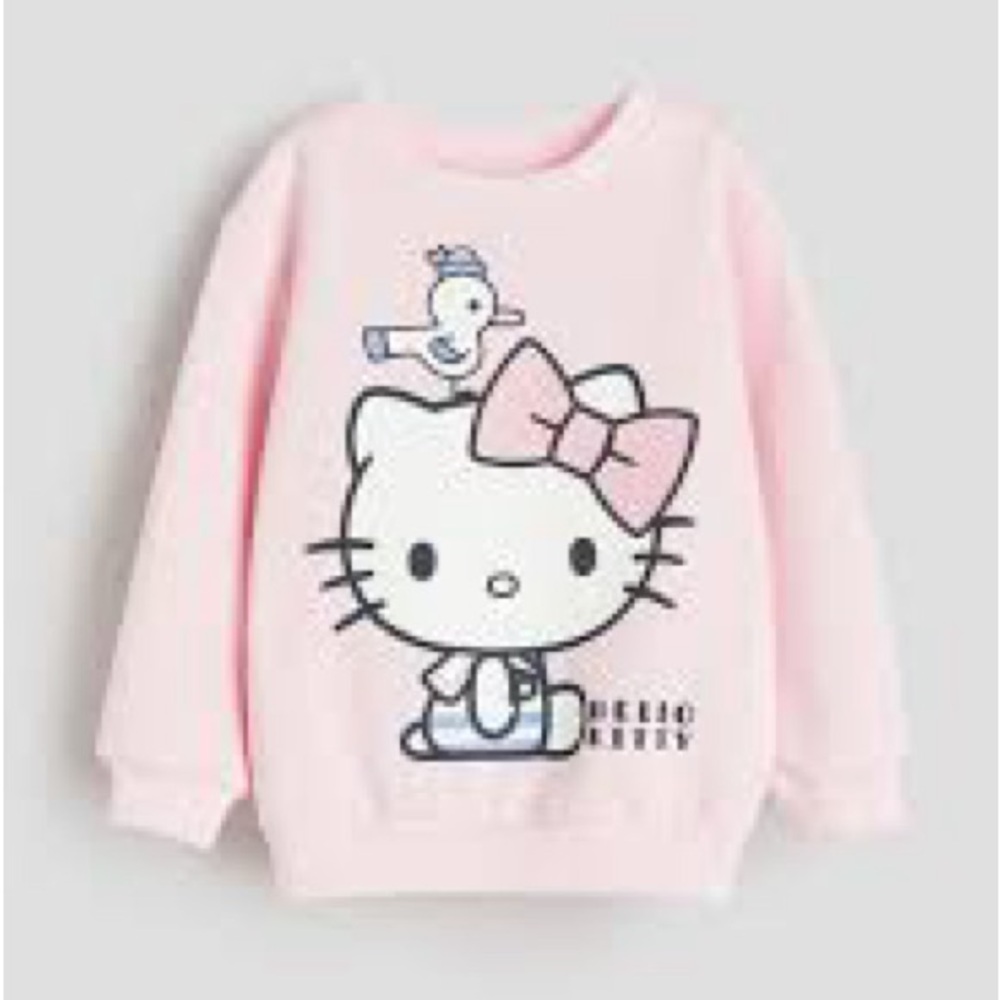 H&M Sanrio Kids Hello Kitty Pink Sweatshirt - 6x-7